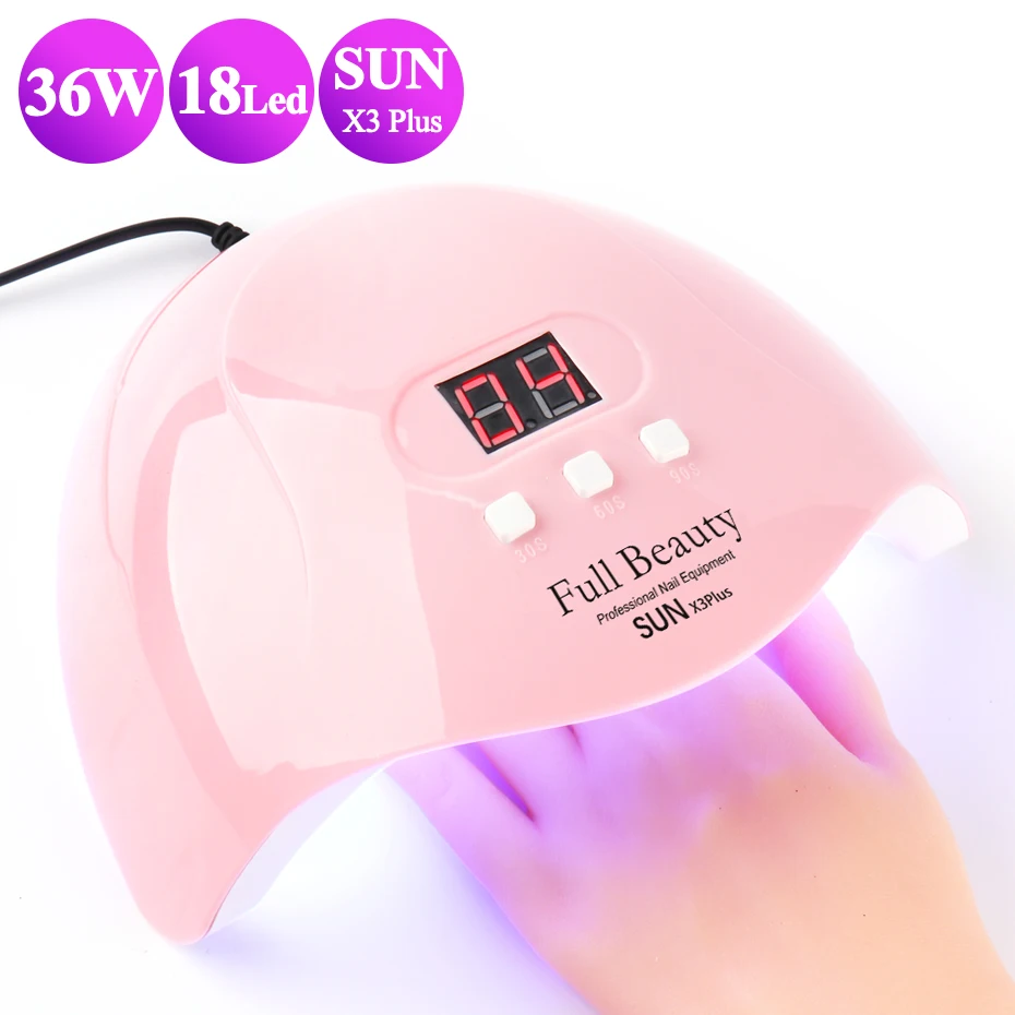 Сушилка для ногтей BESUNX3 УФ светодиодный лампа 36 Вт профессиональная сушка всех