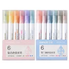 Флуоресцентная ручка Morandi, 6 шт.компл., высокое качество, Симпатичные креативные маркеры, кавайные ручки, товары для рукоделия