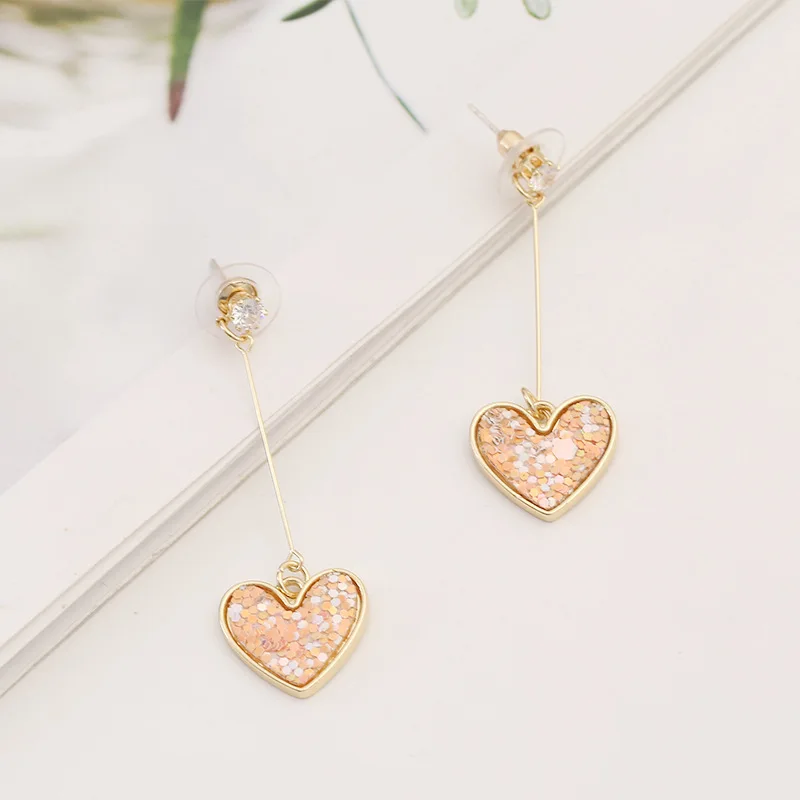 Женские серьги в стиле хип хоп длинные с кристаллами красного цвета