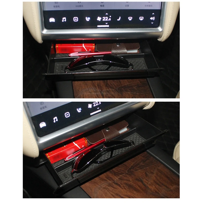 for Tesla Model X S 2014-2019 Accessories Car Center Console Organizer Tray Armrest Cubby Drawer Storage Box | Автомобили и