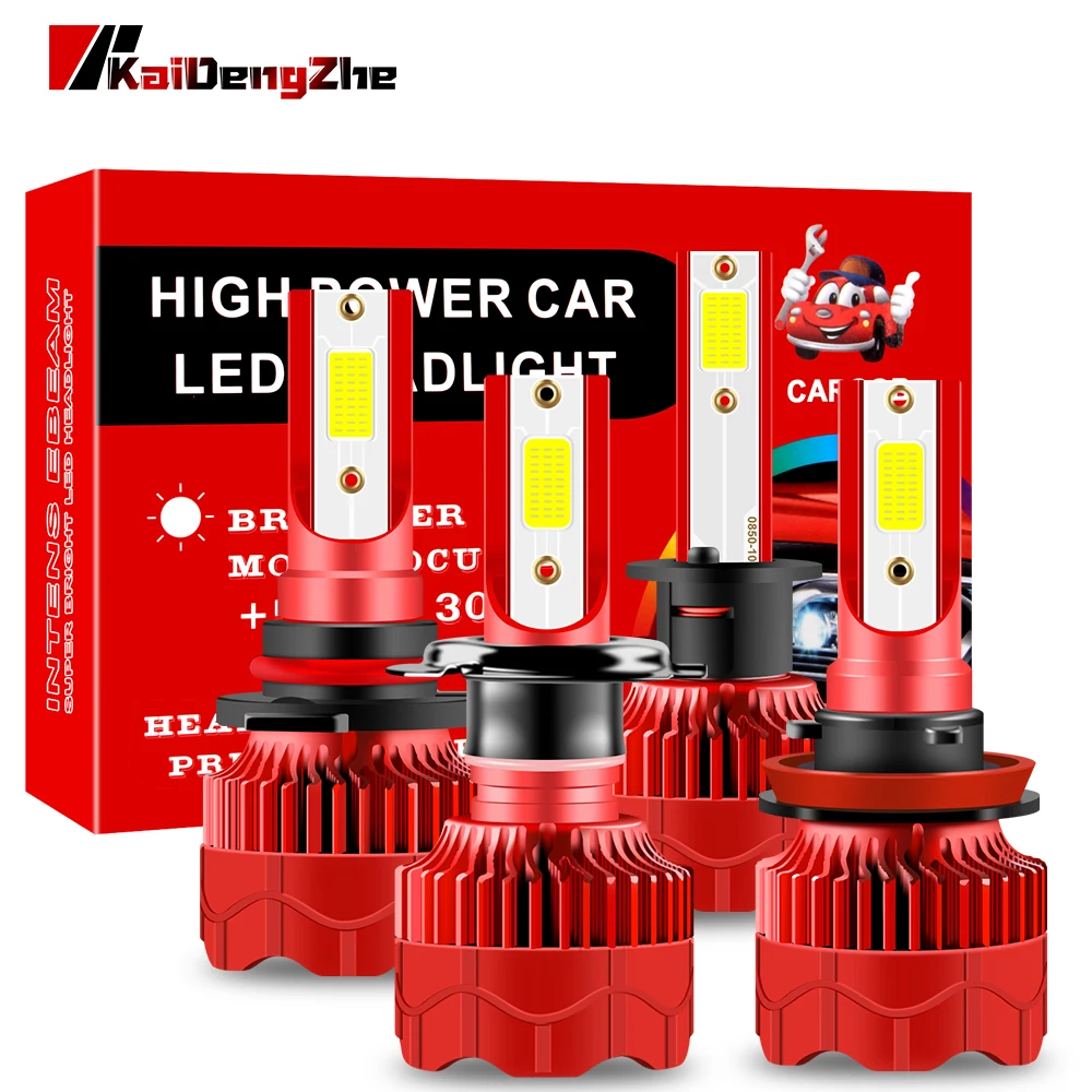 Canbus Lampa H4 светодиодный светильник H7 H11 H8 9012 HB4 H1 H3 9005 HB3 автомобильные лампы 50 Вт 4800LM