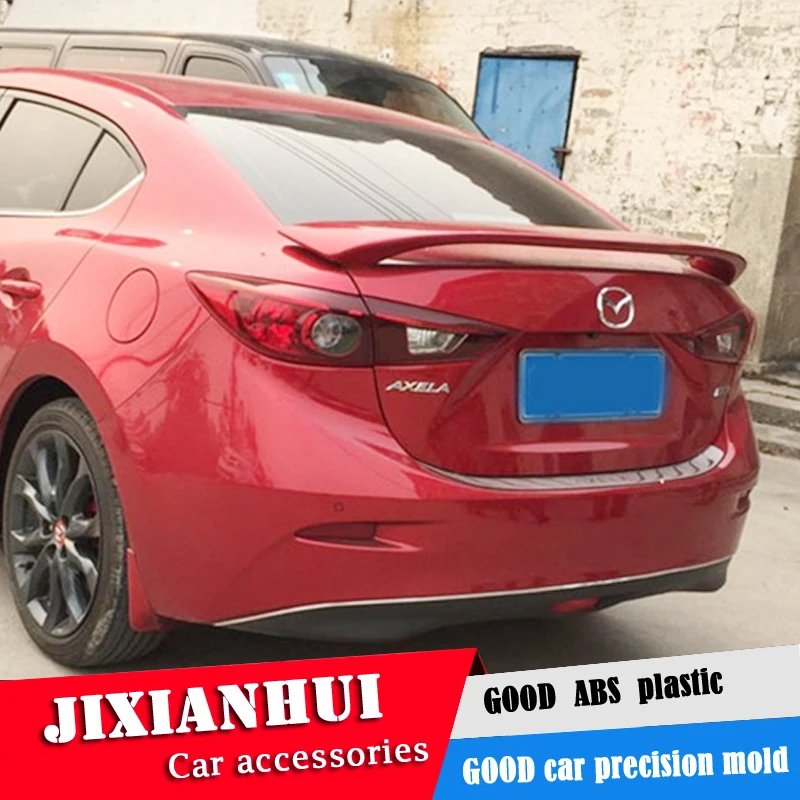 Для Mazda 3 Axela спойлер 2014 2016 Mazda3 YWck Спойлер ABS пластик Материал заднее крыло