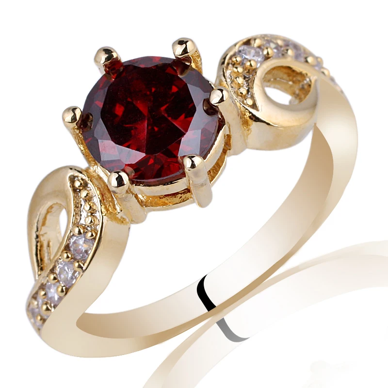 Кольцо женское из серебра 925 пробы с круглым фианитом 7 мм | Украшения и аксессуары