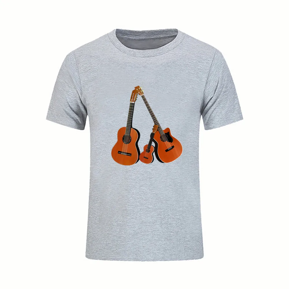 

2020 Gift Summer Men t-shirt New Style Short Sleeve tshirt Acoustic Guitar Music Tops Adult Plus Size 4XL