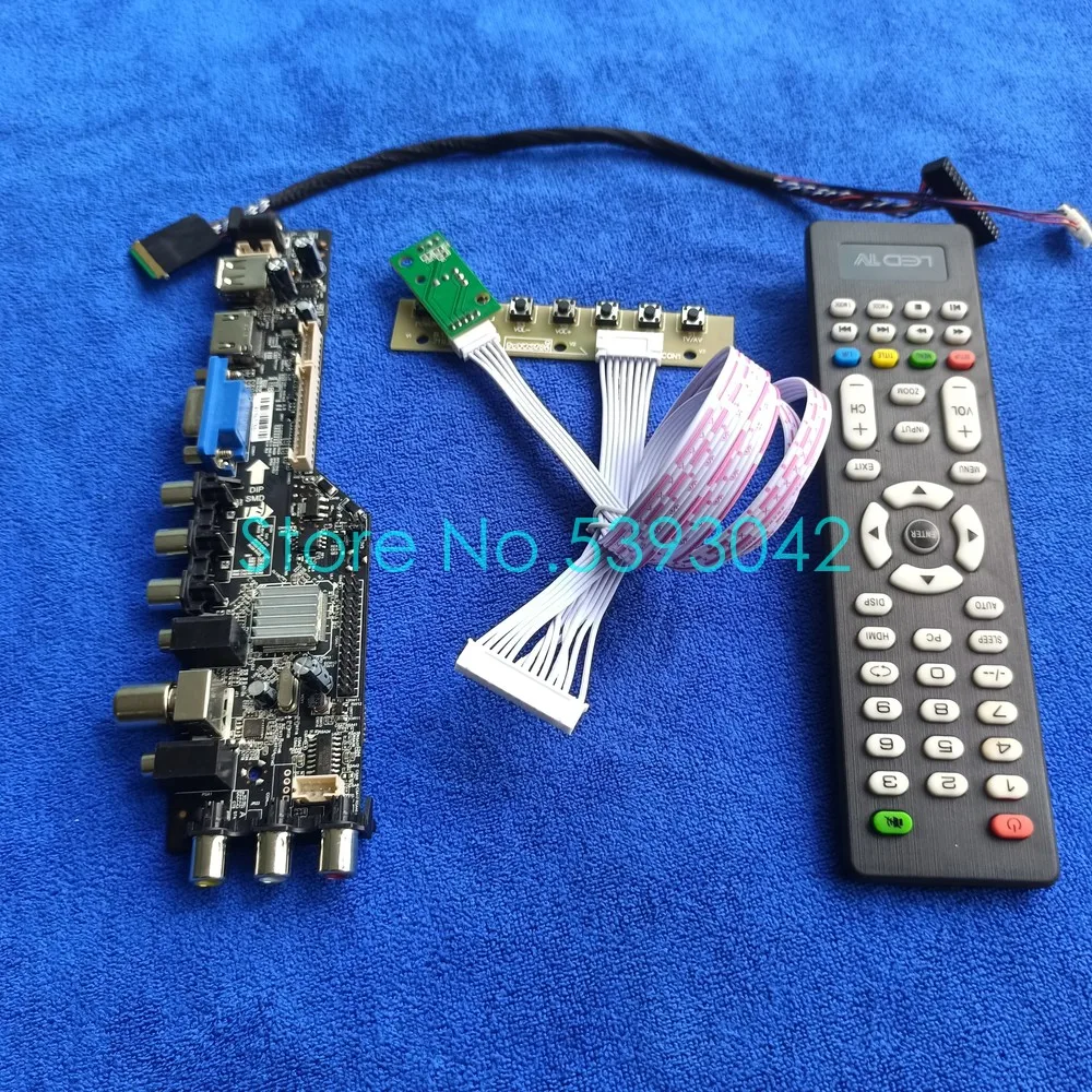 

Fit LTN156AT09-001/B02/H01/H02/H03 40Pin LVDS LCD Screen Signal Digital DVB 1366*768 VGA USB 3663 Controller Drive Card Kit