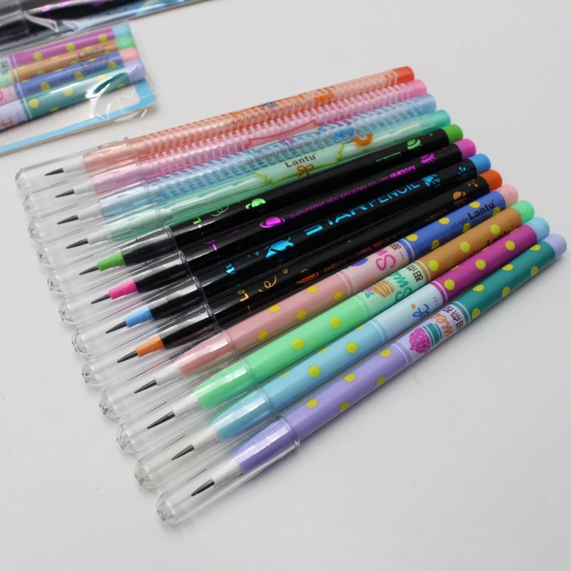 Cute Stationery Cartoon Pencil Plastic Pencil Student School Office Stationery