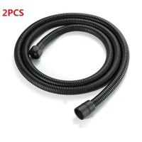 kktnsg 2pcs matt black 1 5m 2m shower hose soft shower pipe common flexible bathroom water pipe stainless steel