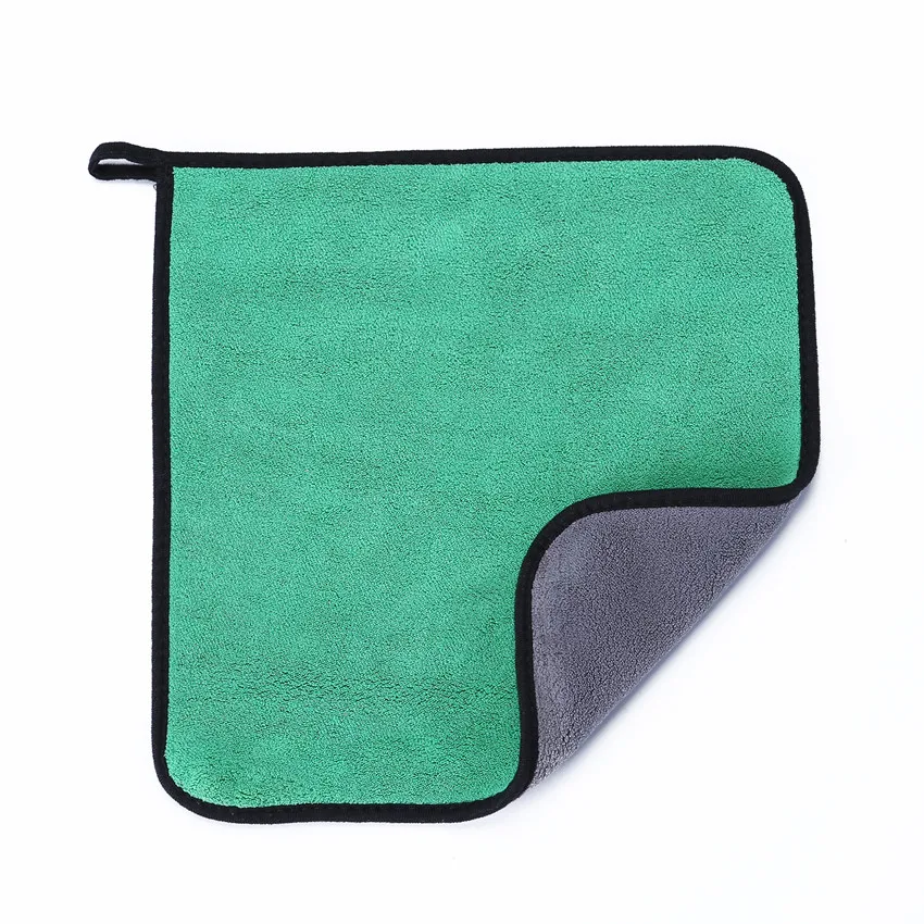 

5pcs/pack 30*30cm Kitchen Superfine Fibre Green Cleaning Duster Cloth Easy To Clean Wash Cloth Washing Tool