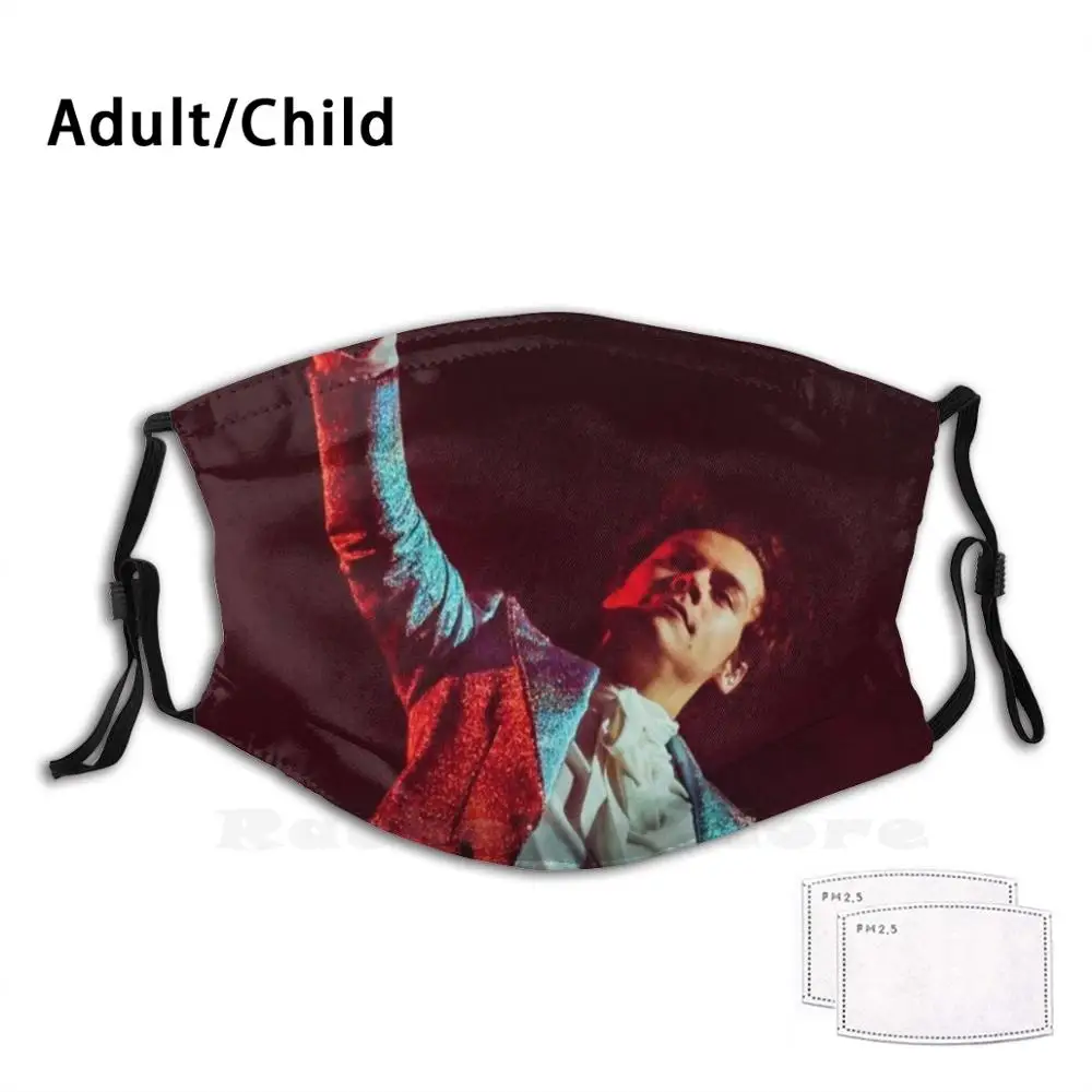 

Bb Red Styles Print Washable Filter Anti Dust Mouth Mask Handsome Sing Fun Cool Music Rap White Harry Pop Hiphop Meme