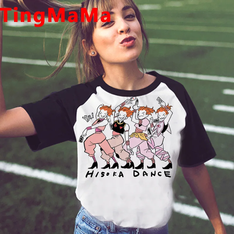 Kawaii летние топы Hunter X Graphic женские футболки забавная футболка в стиле японского