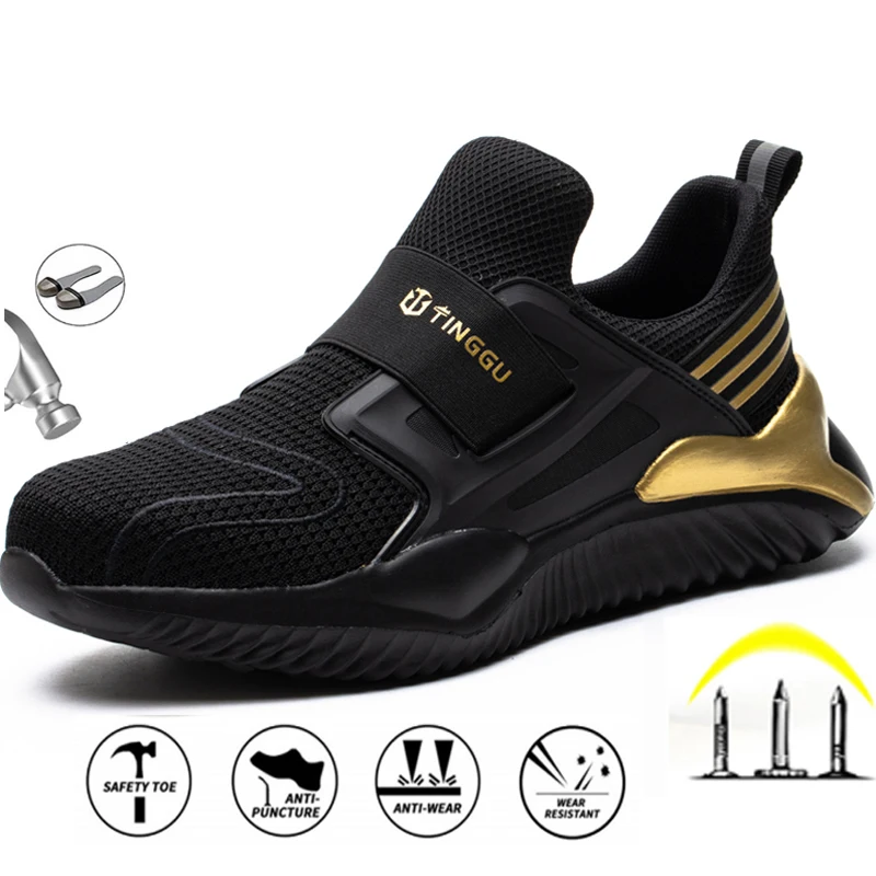 's Steel Toe Cap Protective Work Shoes Outdoor Anti Smashing
