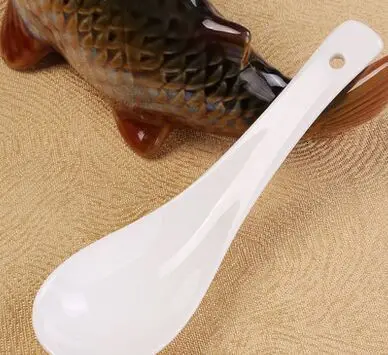 62 Zakka оригинальная Керамическая маленькая ложка с длинной ручкой для