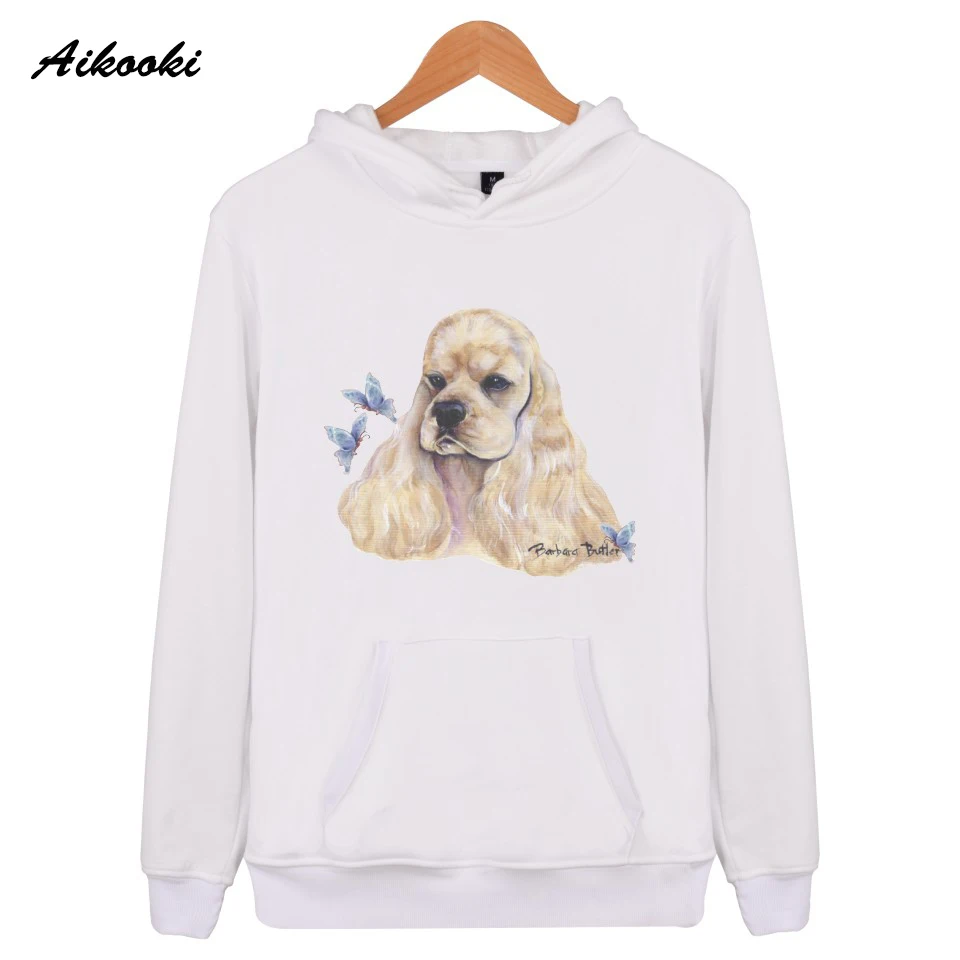 

Толстовки с синей бабочкой кокер-спаниель с принтом толстовки мужские/женские Молодежные толстовки для взрослых/детей модные пуловеры для ...