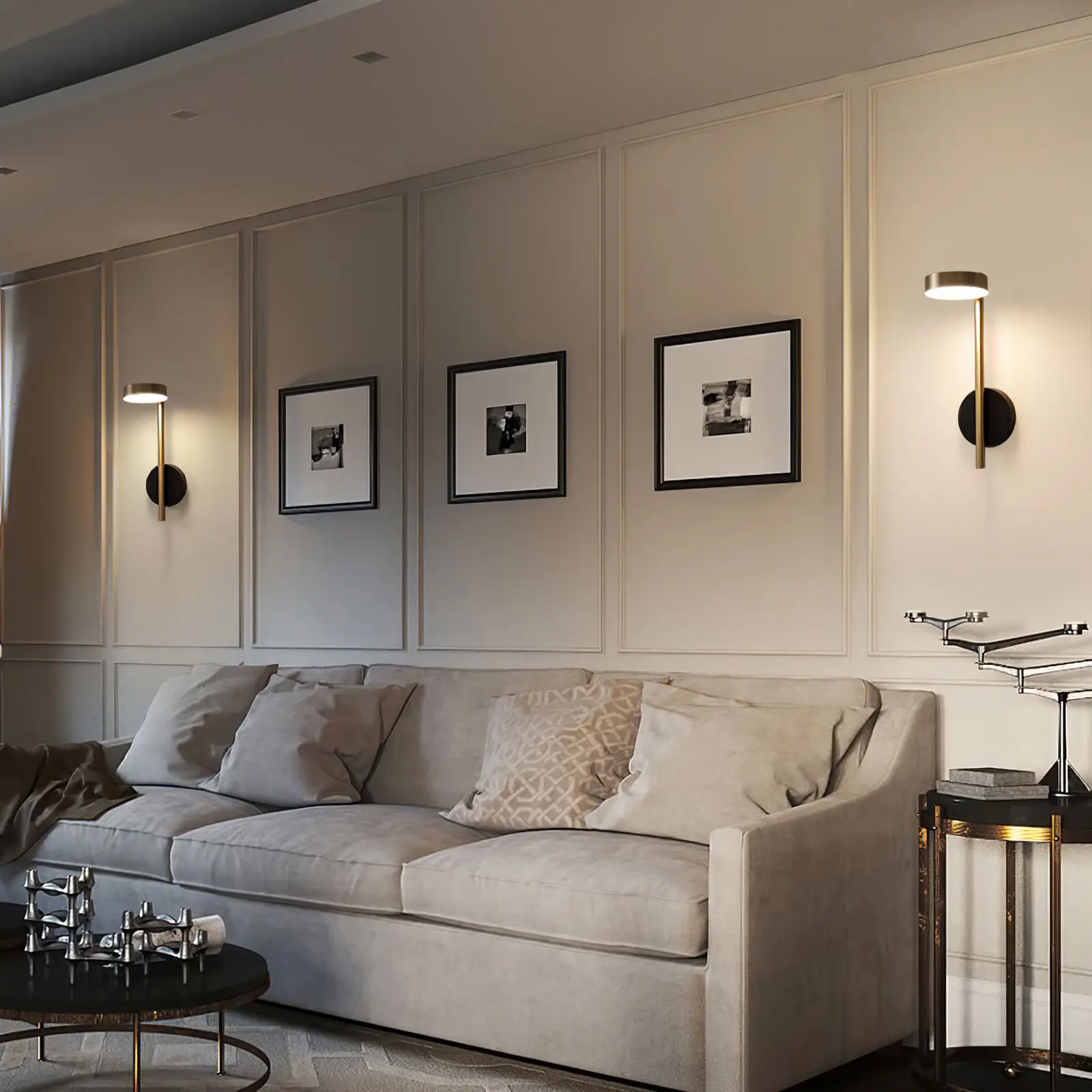 

Вращающаяся настенная прикроватная лампа с латунным основанием, металлический светодиодный настенный бра, настенный ночник для гостиной, ...