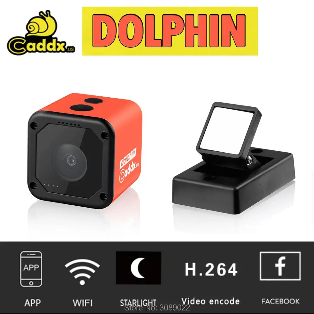 Камера Caddx Dolphin 1080P DVR HD FPV запись Wi Fi 150 градусов Спортивная Экшн камера Интернет