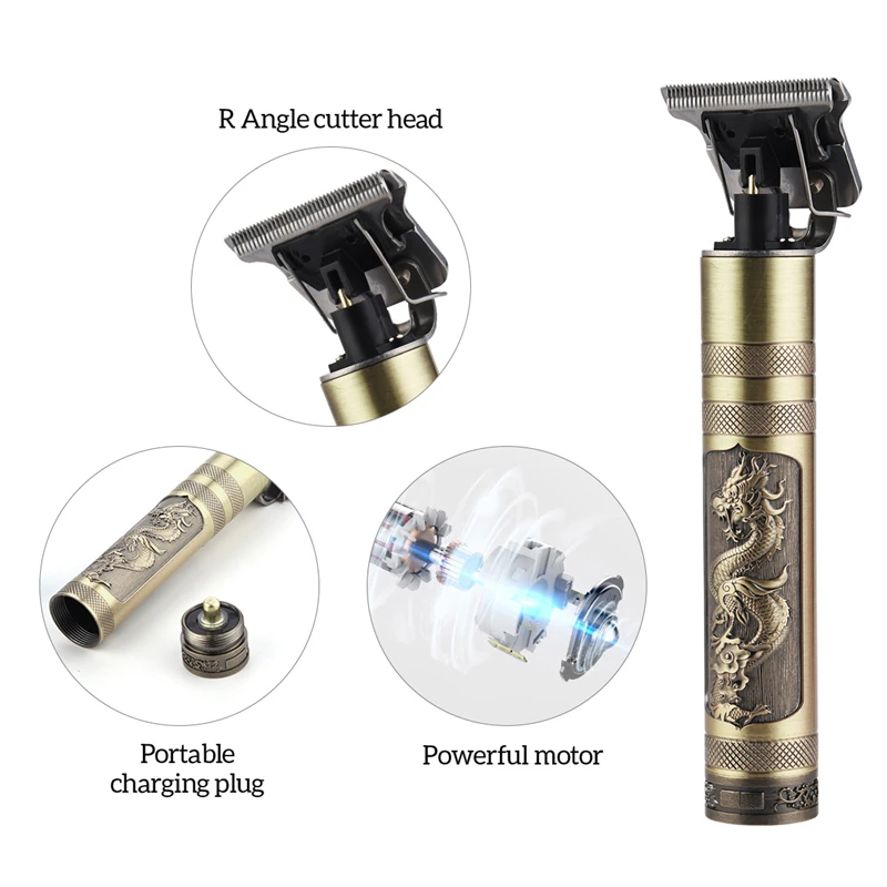 

Professional Barber Men Hair Trimmer Rechargeable Baldheaded Hair Clipper Cordless Hair Cutting Machine Beard Men Trimmer Cut