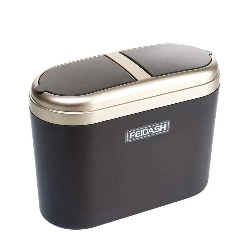 

Hot new car trash holder Attractive garbage bin rubbish storage box Container trash can with lid cleaning supplies Storage box@