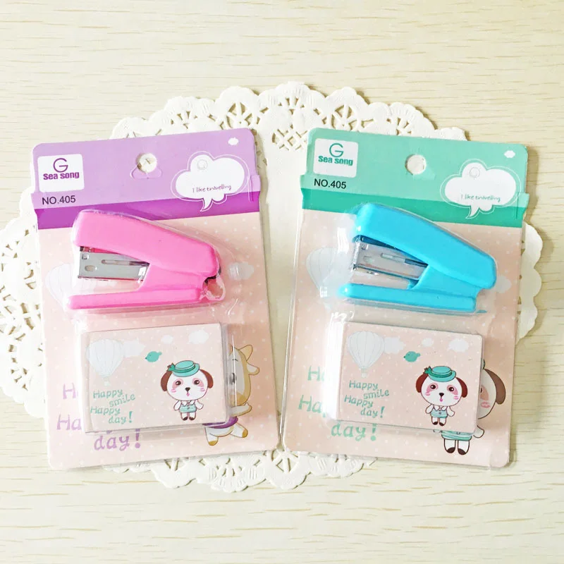 

Office stationery mini cute stapler set student stapler stapler