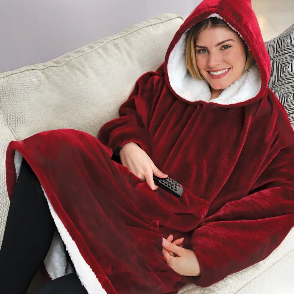 

Super Soft Warm Outdoor Adult Huggle Hoodie Pocket Hoodie