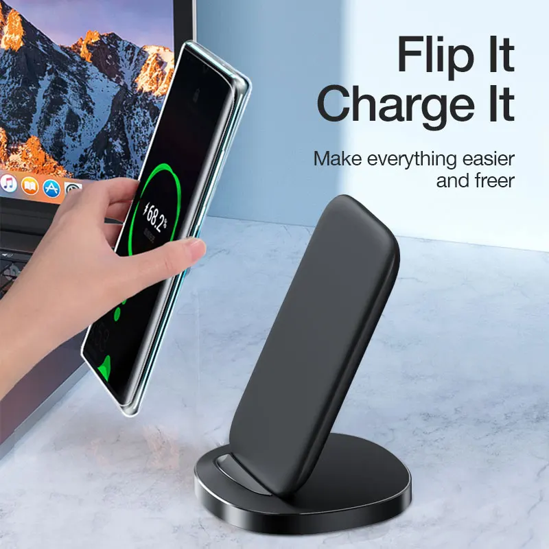 genai 15w wireless charger stand desk phone holder inductive charger for samsung s21 s10 s20 quick charge dock for iphone xiaomi free global shipping