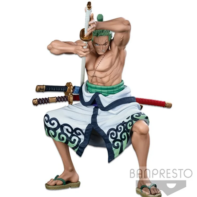 

Фирменная аниме-модель BANPRESTO из ПВХ, 22 см, BWFC 3 Roronoa Zoro SMSP 04