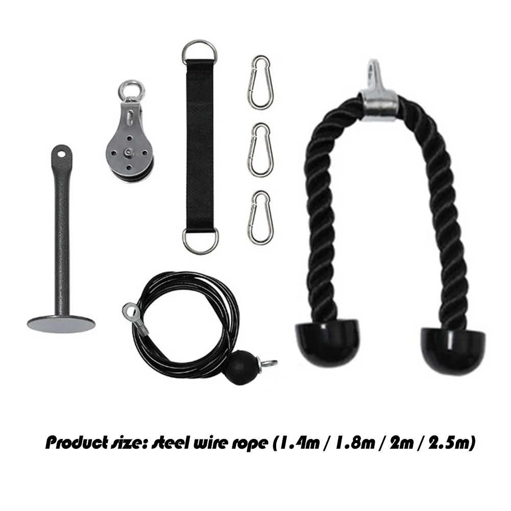 

DIY Fitness Pulley Wire Rope Triceps Strength Blaster Hand Strength Trainning Weight Lifting Indoor Fitness Workout Equipment