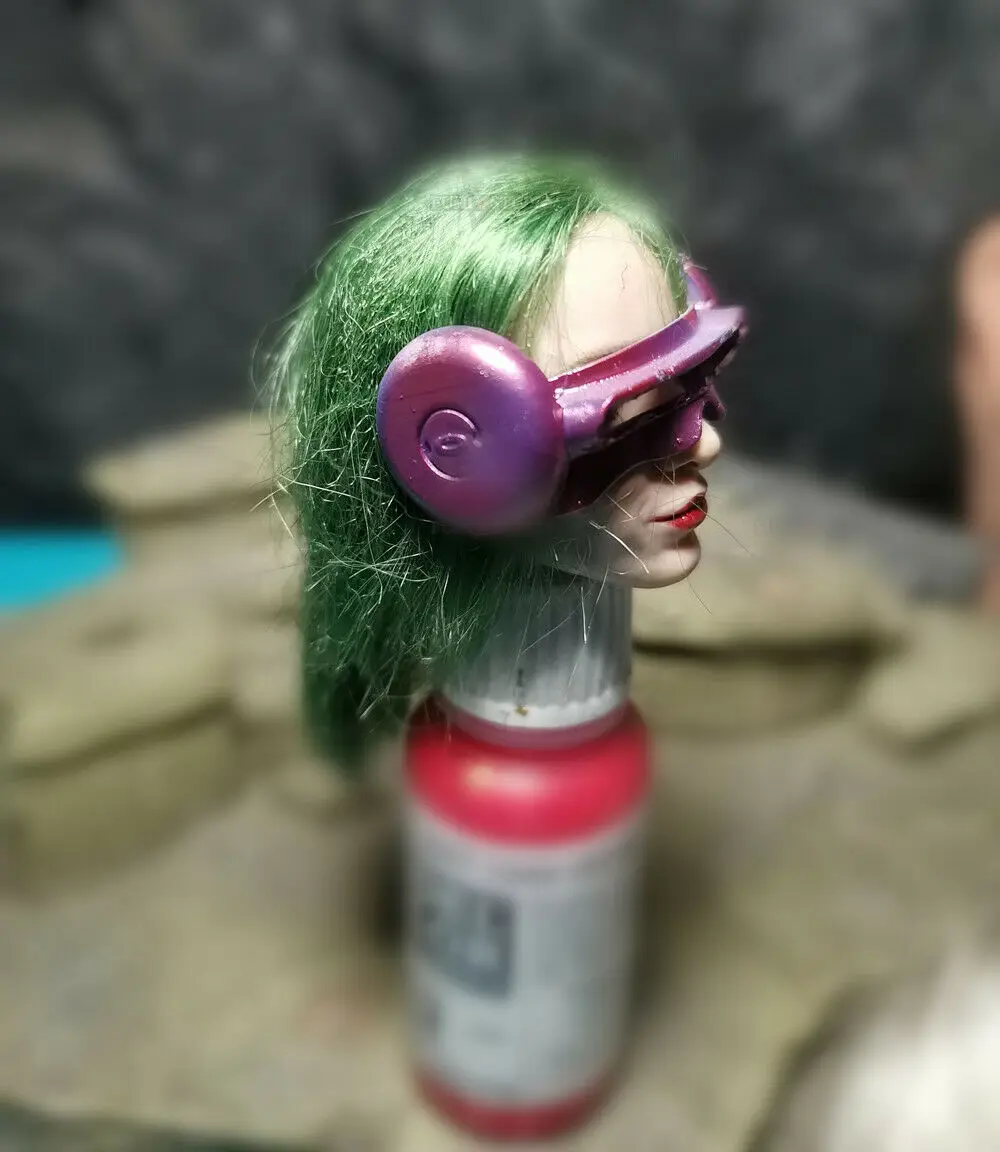 Модель женских лазерных очков в стиле панк с солдатиком 1/6 модель для куклы