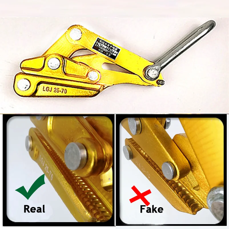 

Wire Rope Grip Pulling Puller Tightening Tool 10KN 1 Ton 25-70 Aluminum magnesium alloy