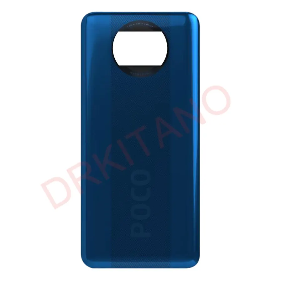 Задняя крышка аккумуляторного отсека для Xiaomi Poco X3 NFC черный/синий|Корпусы и рамки