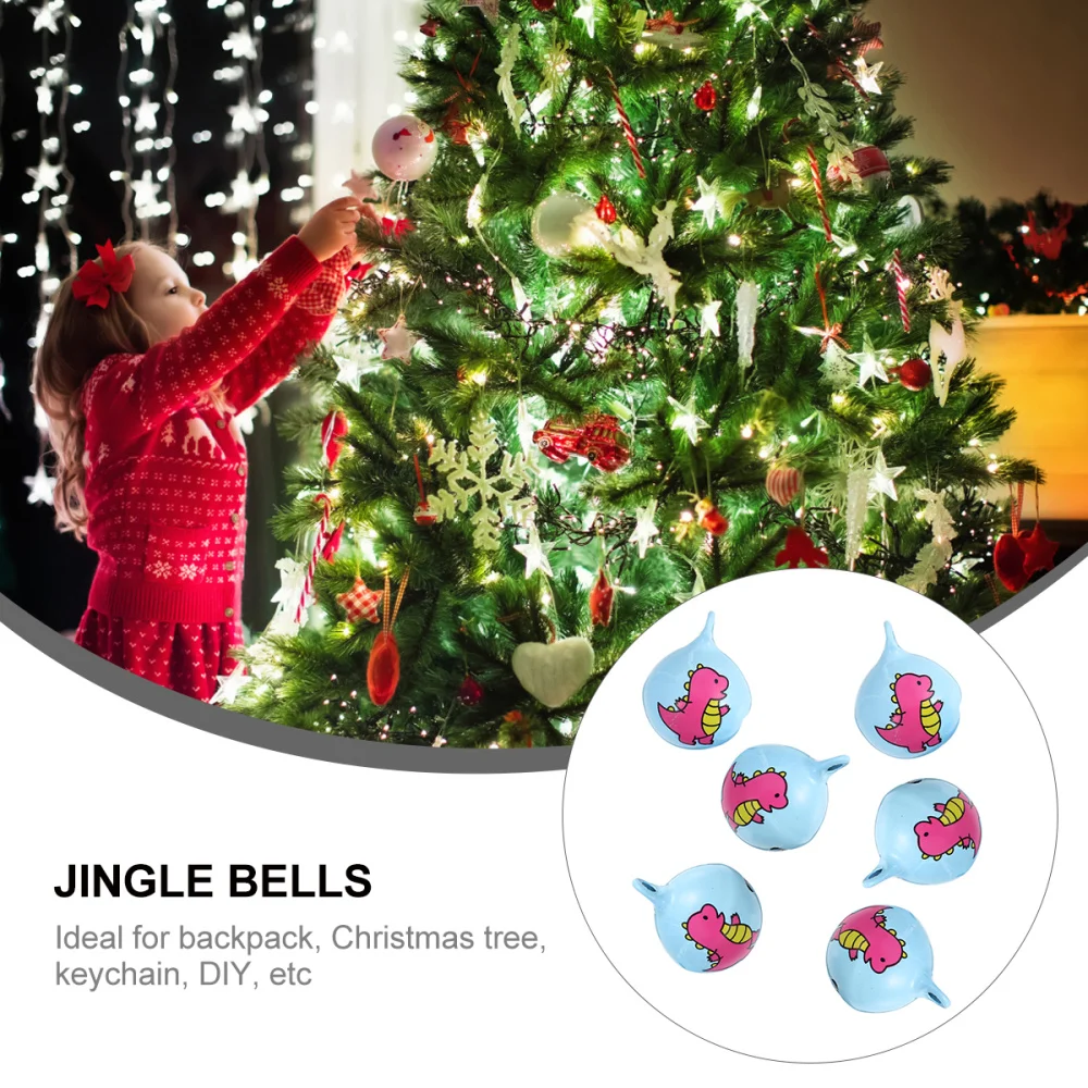 

6 Pcs Christmas Adorable Hanging Bells DIY Pendant Ornaments
