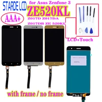 5 2 original lcd for asus zenfone 3 ze520kl display touch screen with frame for asus zenfone 3 ze520kl lcd z017d z017da z017db