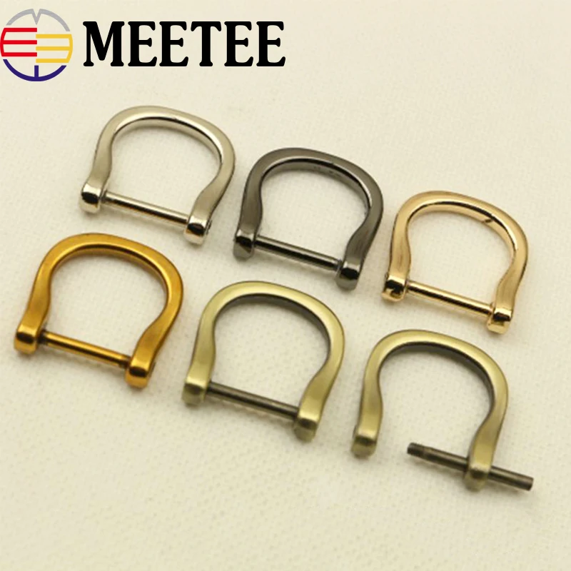 Meetee 5/10 шт. 17 мм Съемный кольцо в виде буквы D Пряжка DIY иных металлических