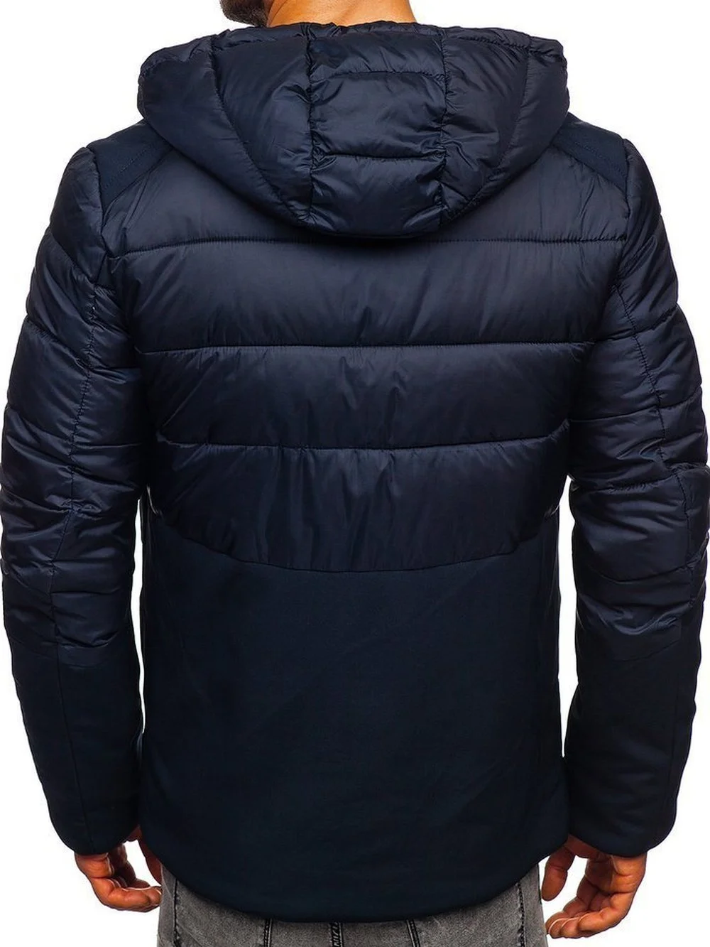 ZOGAA Fashionable Men's Hooded Zipper Warm Cotton Jacket