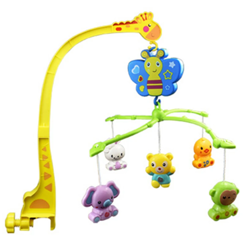 Горячая 4 в 1 музыкальная кроватка мобильный Колокольчик для кровати детская