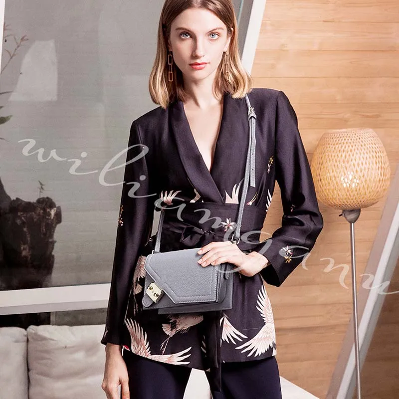 ALNEED сумки для женщин 2019 лоскут из натуральной кожи сумка на плечо качественная