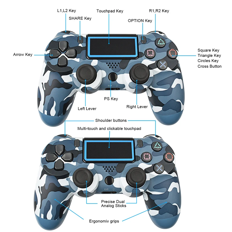 Беспроводной контроллер Bluetooth для SONY PS4 геймпад Play Station 4 джойстик беспроводная