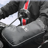motorcycle scooter thick warm handlebar muff grip handle bar muff rainproof riding winter warmer thermal cover gloves