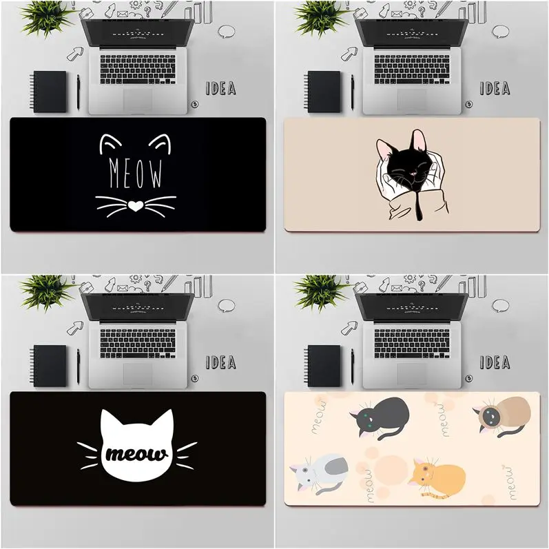 FHNBLJ высокое качество милый мяу Кот DIY дизайн игровой с узором коврик для мыши
