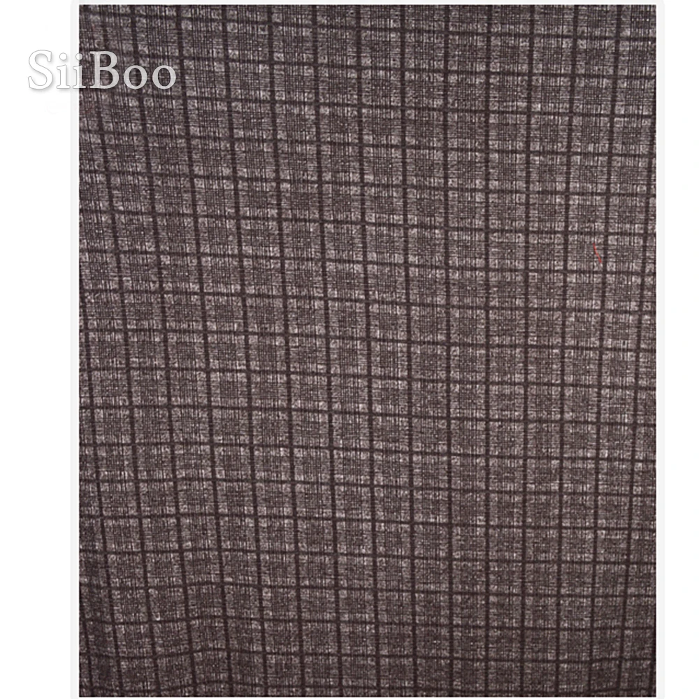 

France style coffee plaid knitted stretch 80% wool fabric for coat thick woolen tissu for winter coat stoffen tecidos SP4692