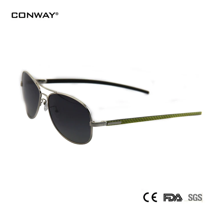 Conway, легкие солнцезащитные очки, поляризационные, для мужчин, классические, Военный стиль, пилот, солнцезащитные очки, УФ-защита, мужские очки для вождения
