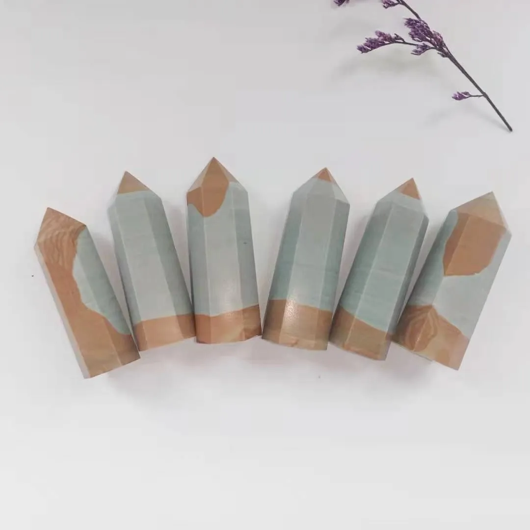 

1 Piece High Quality Nice Polishing Song Hua Stone Point Tower For Decoration LML