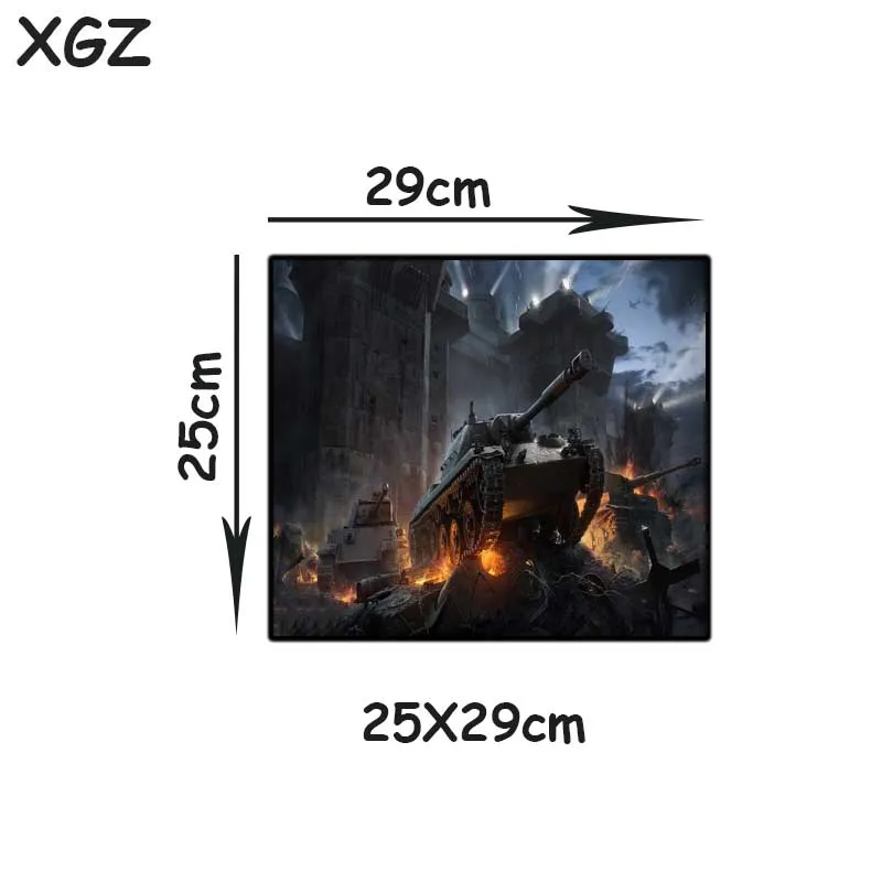 

XGZ Large Game Mouse Pad Black Lock Edge World of Tanks Computer Custom Table Desk Mat Rubber Non-slip for Lol Csgo Gamer