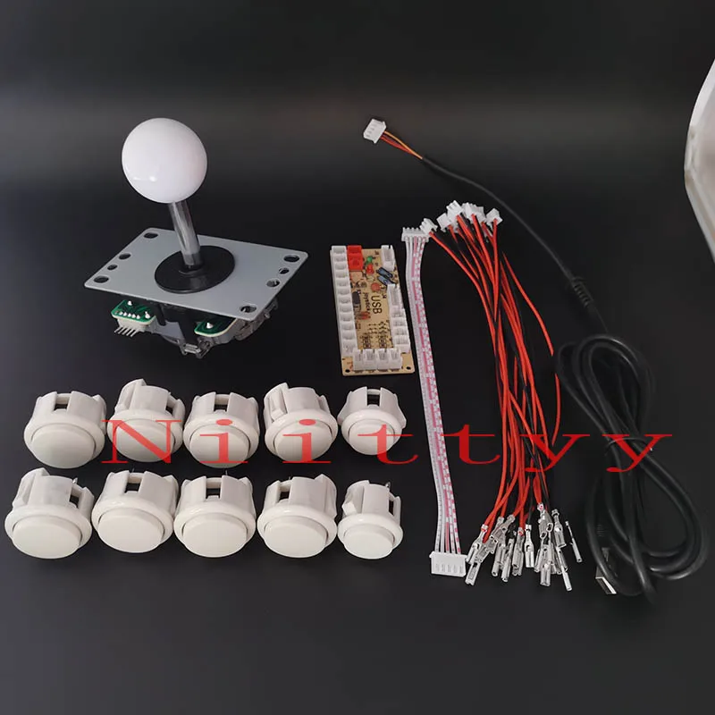 

free shipping Arcade Joystick DIY Kit Zero Delay Arcade DIY Kit Encoder To PC PS3 Sanwa Joystick Arcade Push Button game console