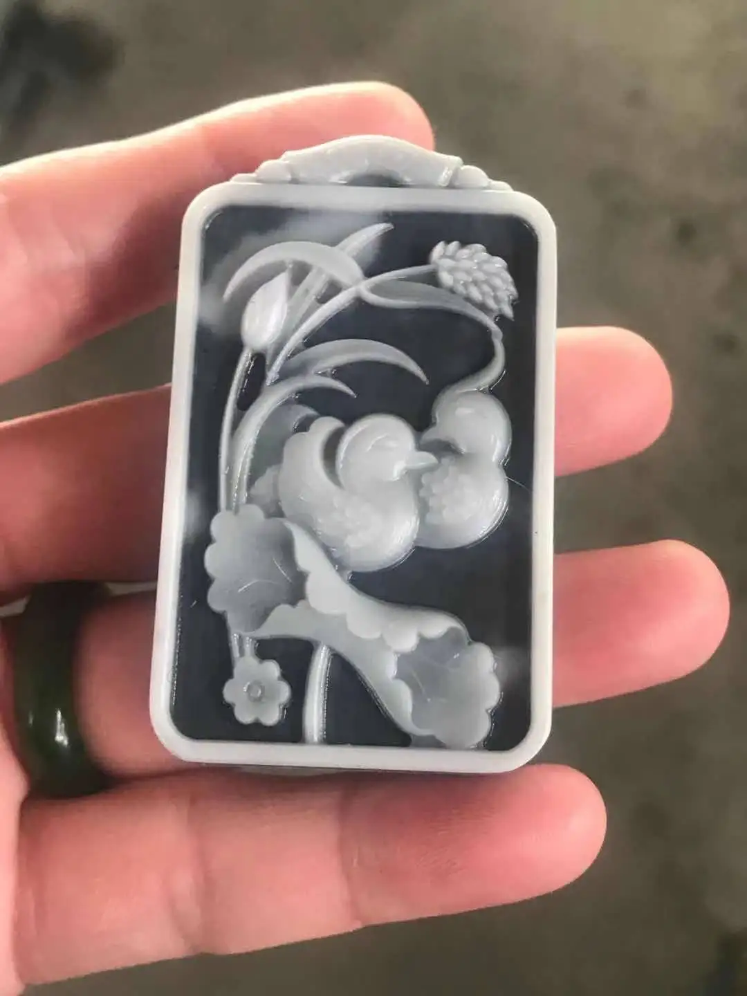 

Мужские и женские нефритовые ожерелья tai ji, кулон из нефрита с цветком и птицей