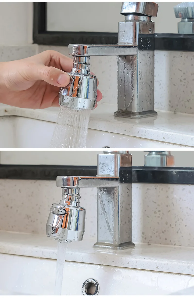 

New 360 Degree Aerator Water Device Swivel Head Saving Faucet Kitchen Aerator Diffuser Connector Nozzle Filter Mesh Adapter