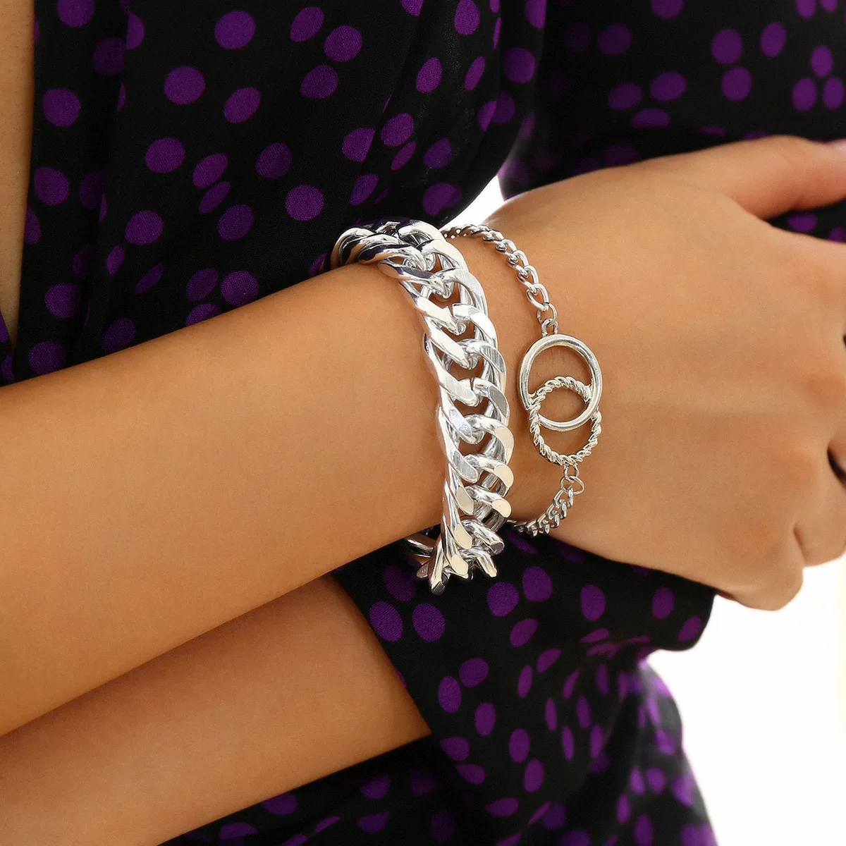 KingDeng Многослойные Браслет Ювелирные Изделия Персонализированные Панк Золотые