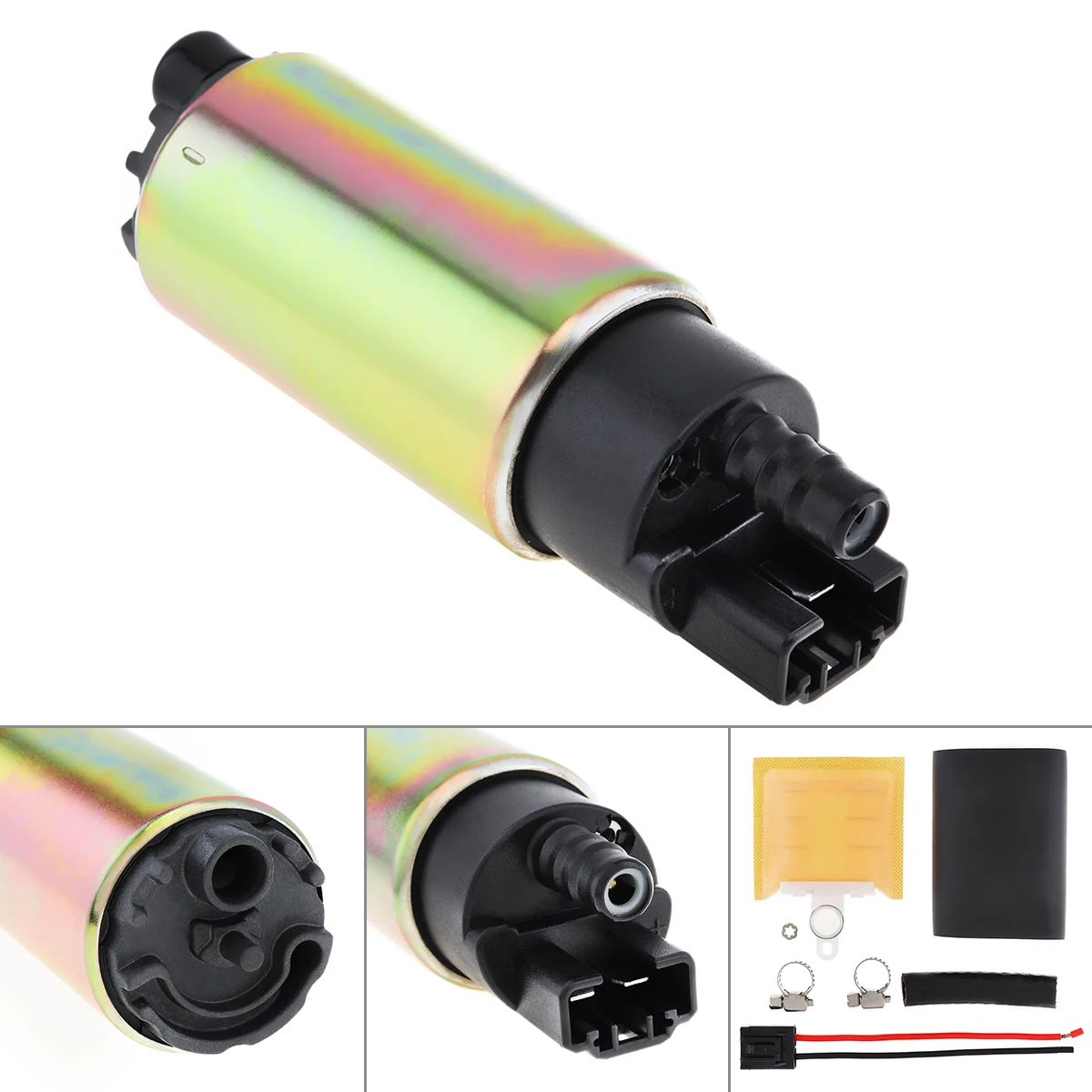 

Universal 12V 255LPH Auto High Flow Electric Fuel Pump with Filter Installation Tool for Toyota / Suzuki / Honda / Jeep / KIA