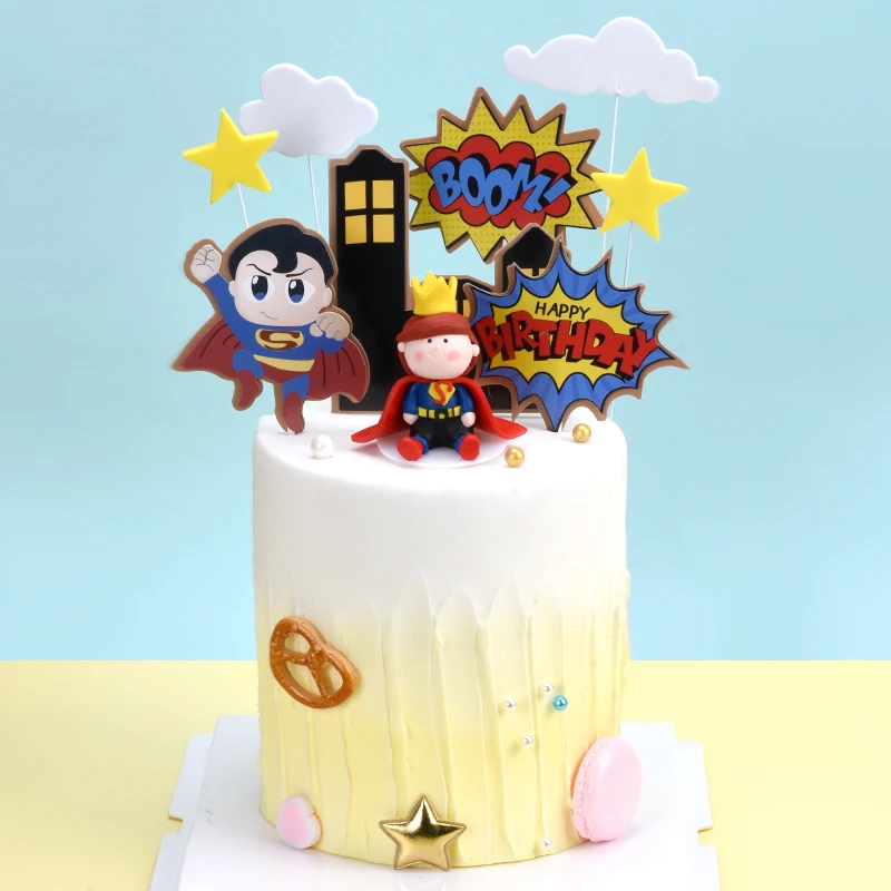 Cakelove Мягкая Керамика супер Плащ Маленький принц торт Топпер десерт вечерние украшения для мальчика день рождения день детей милые подарки