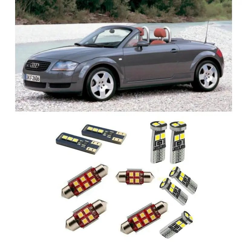 

Car Accessories Car Led Interior Light Kit For Audi TT 8N Roadster Error Free White 6000K Super Bright