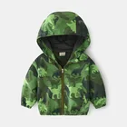 Куртка для мальчиков, на молнии, с капюшоном и длинным рукавом, весна-осень, 2021